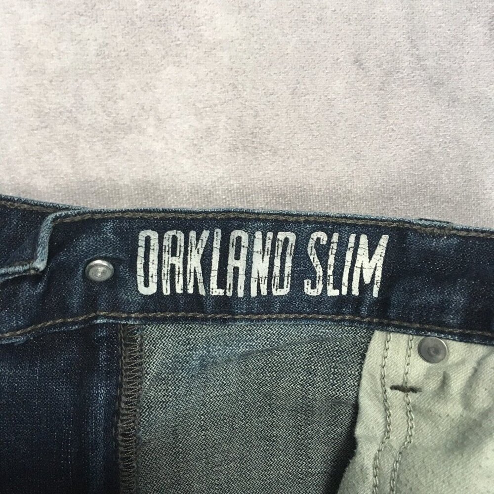 Flag and Anthem Mens‎ Oakland Slim Fit Blue Jeans size 40x34 Stretch Denim Pants - Picture 7 of 16